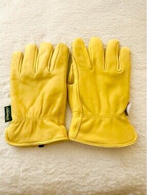 Wells Lamont ComfortHyde Leather Work Gloves 3M Thinsulate Yellow Size L